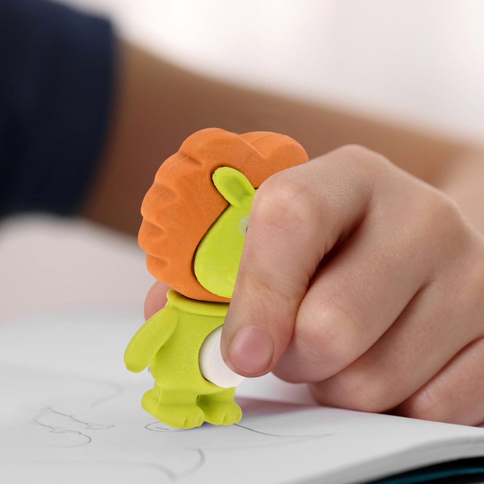 Lion Stationery & Office Supply(Kunshan)Co.Ltd - 18 Buah Penghapus Berbentuk Singa Kecil,