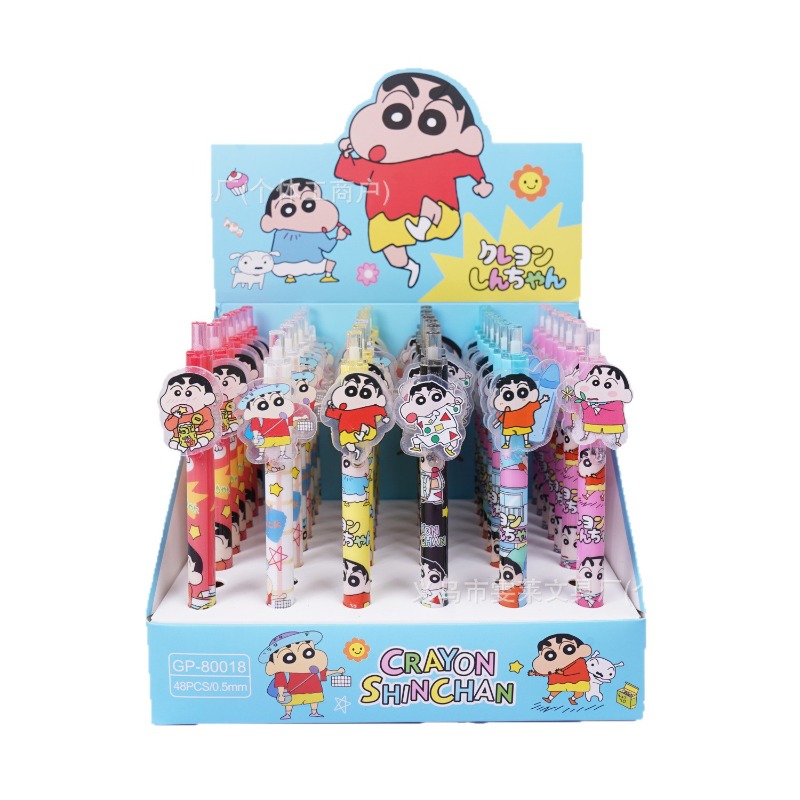 Is Stationery Office Supply - 48 Buah/Kotak Pena Titik Crayon Shinchan