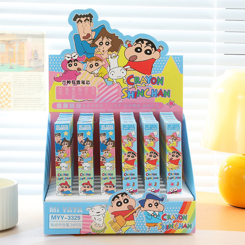 Is Stationery Office Supply - 6Pcs Pena Gel Kartun Crayon Shin-Chan