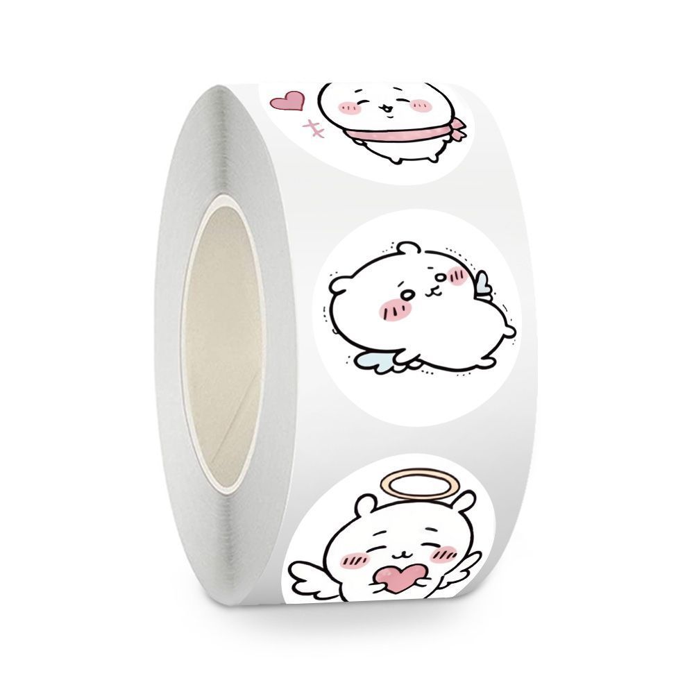 Stiker Jiyi Roll 500 Pcs Kawai - Sticker Label Roll ulasan dan harga