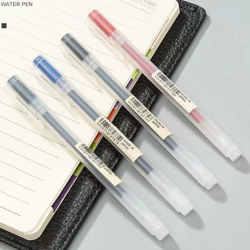 3-6 buah pena Gel Kawaii hitam - Muji Stationery Gel Pen ulasan dan harga