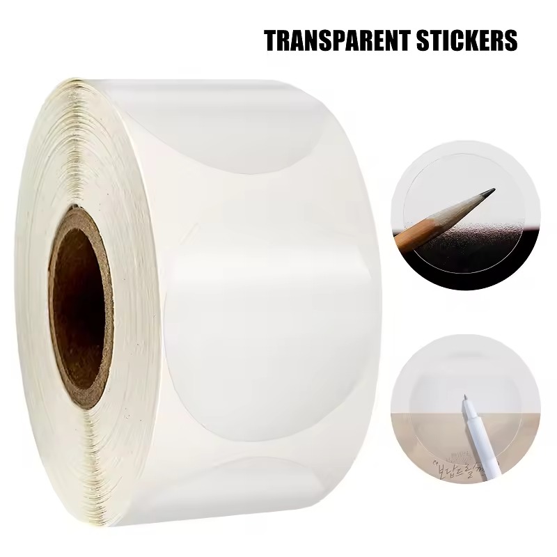 Stiker Transparan Berbentuk Li - Sticker Label Roll ulasan dan harga