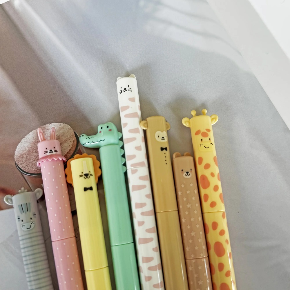 8 Buah Pena Tekan Kepala Hewan - Lion Stationery & Office Supply(Kunshan)Co.Ltd ulasan dan harga