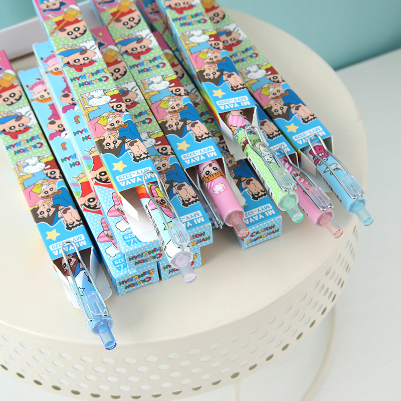 6Pcs Pena Gel Kartun Crayon Sh - Is Stationery Office Supply ulasan dan harga
